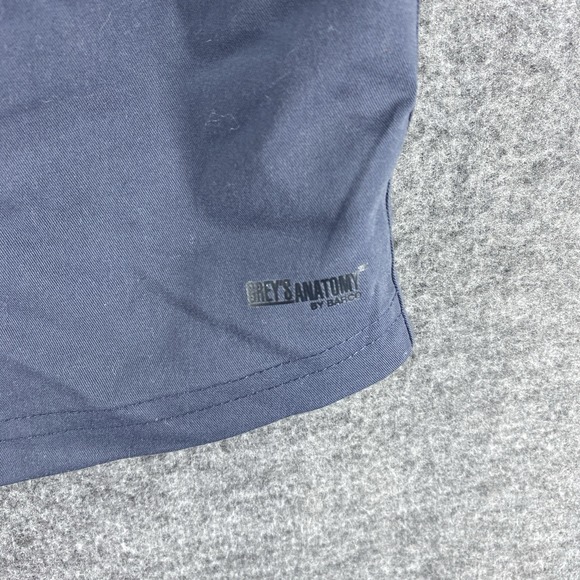 Grays Anatomy Shirt Womens Medium Blue Short Sleeve Nurse Scrub Spandex NEW - Picture 8 of 13